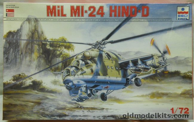 ESCI 1/72 Mi-24 Hind D, 9069 plastic model kit